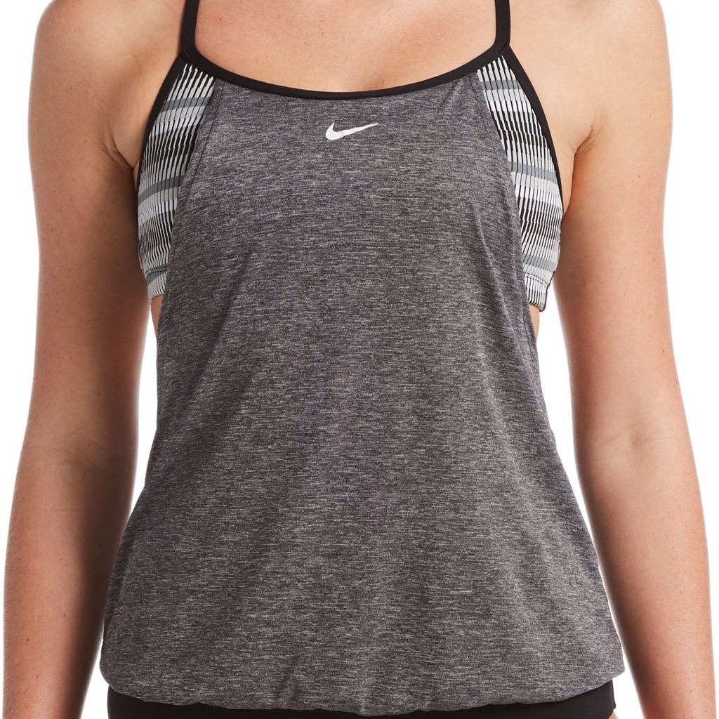 Nike Stripe Layered Tankini Tank Top Size S
